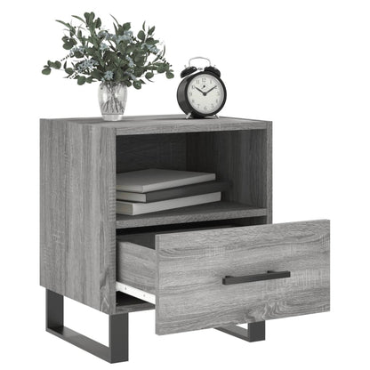Comodini 2 pz Grigio Sonoma 40x35x47,5 cm in Legno Multistrato - homemem39