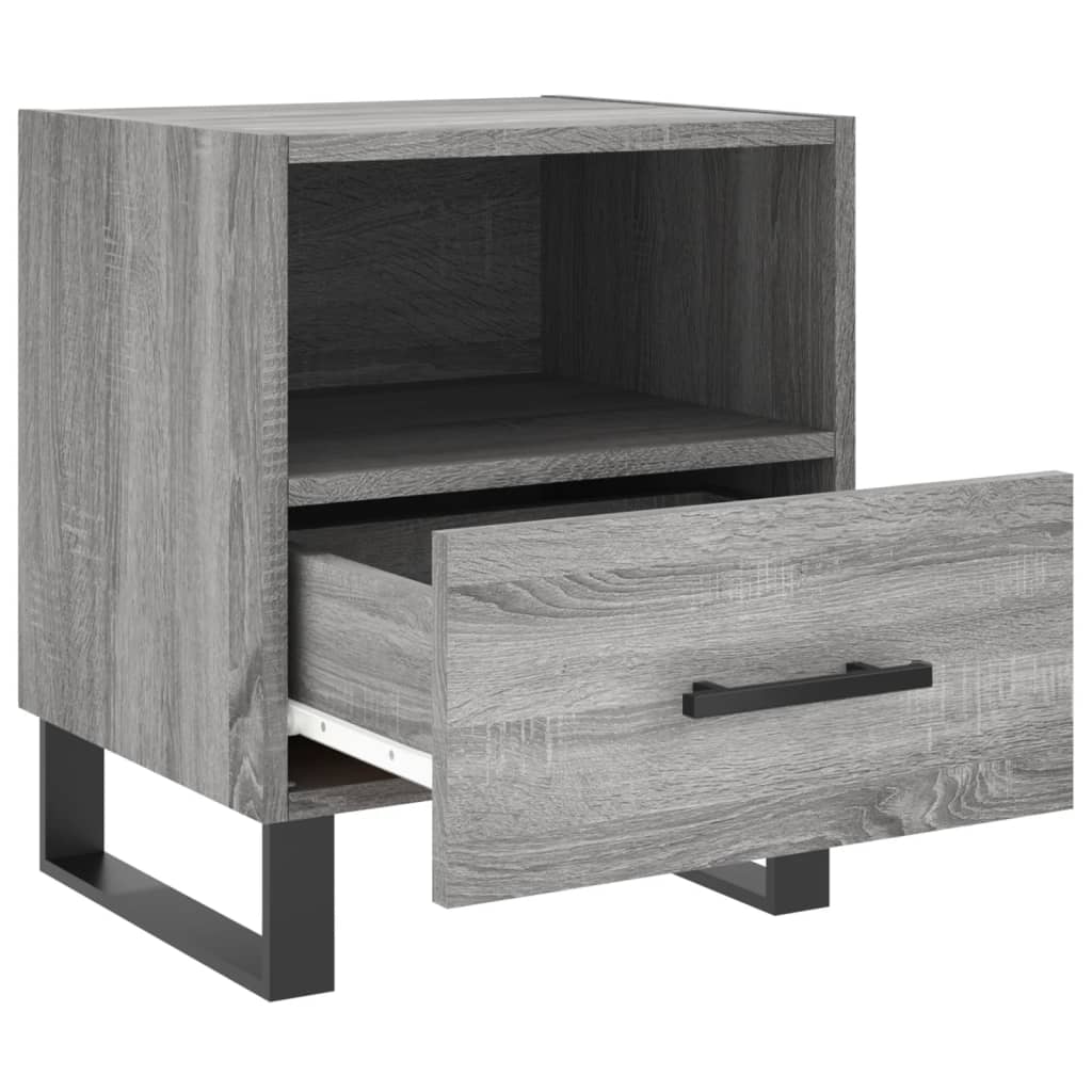 Comodini 2 pz Grigio Sonoma 40x35x47,5 cm in Legno Multistrato - homemem39