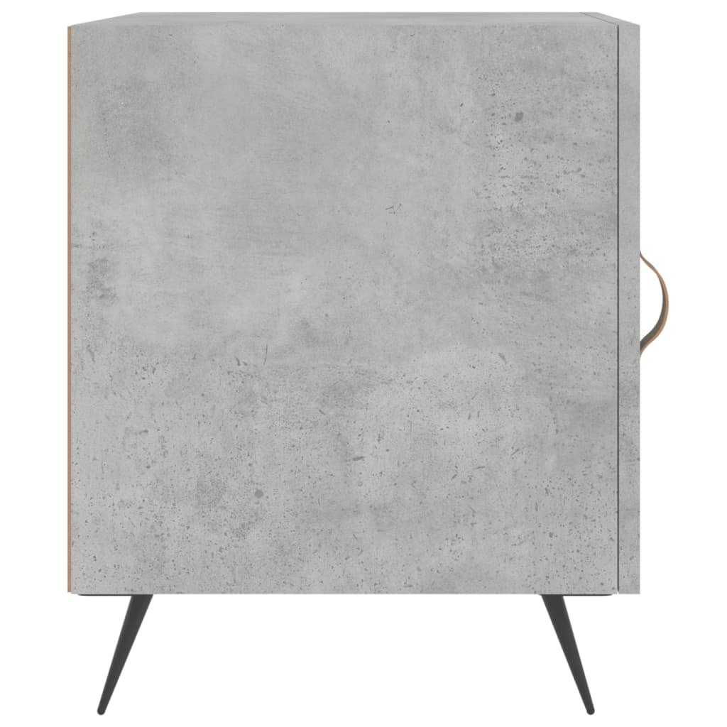 Comodini 2 pz Grigio Cemento 40x40x50 cm in Legno Multistrato - homemem39