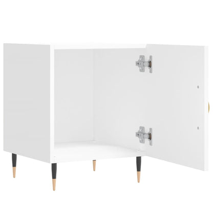 Comodini 2 pz Bianchi 40x40x50 cm in Legno Multistrato - homemem39