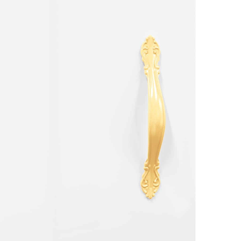 Comodini 2 pz Bianco Lucido 40x40x50 cm in Legno Multistrato - homemem39