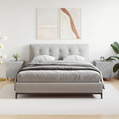 Comodini 2 pz Grigio Cemento 40x40x50 cm in Legno Multistrato - homemem39