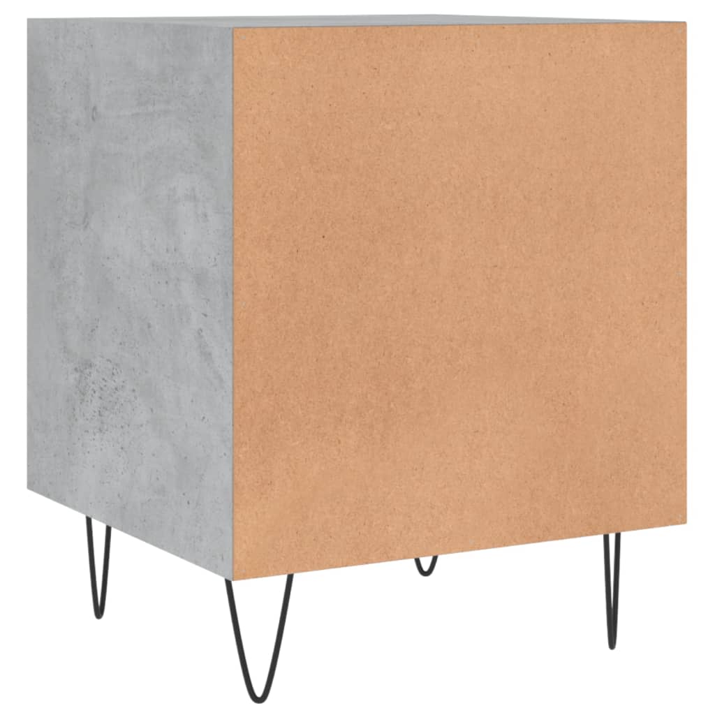 Comodini 2 pz Grigio Cemento 40x40x50 cm in Legno Multistrato - homemem39