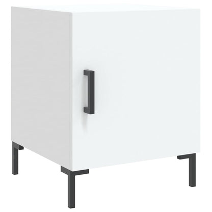Comodini 2 pz Bianchi 40x40x50 cm in Legno Multistrato - homemem39