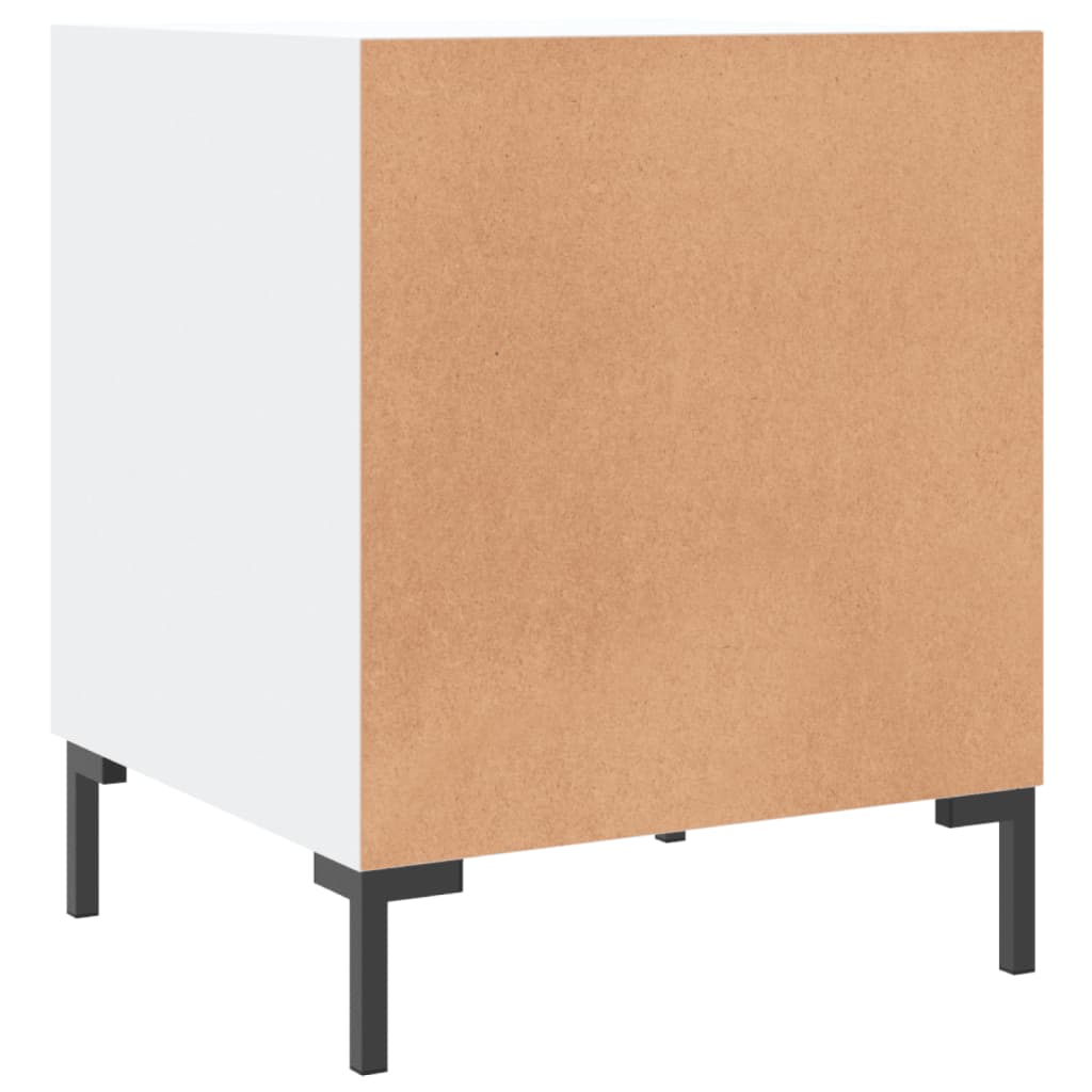 Comodini 2 pz Bianchi 40x40x50 cm in Legno Multistrato - homemem39