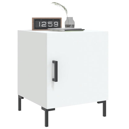 Comodini 2 pz Bianchi 40x40x50 cm in Legno Multistrato - homemem39