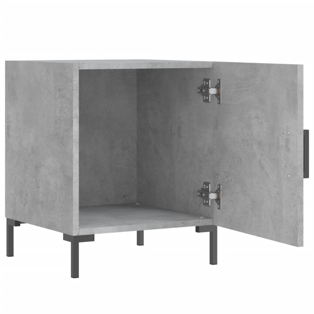 Comodini 2 pz Grigio Cemento 40x40x50 cm in Legno Multistrato - homemem39