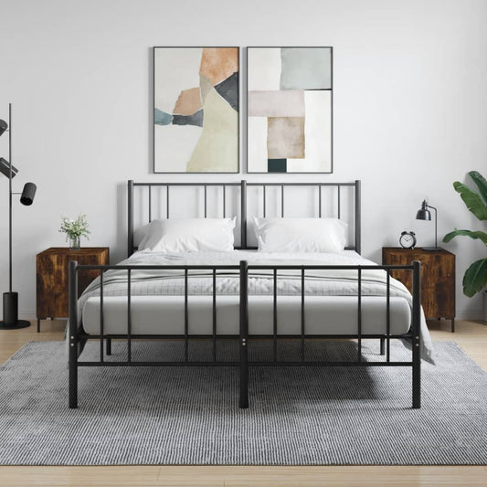 Comodini 2 pz Rovere Fumo 40x40x50 cm in Legno Multistrato - homemem39