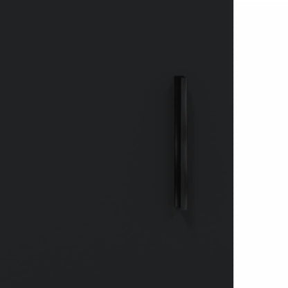 Comodino Nero 40x40x50 cm in Legno Multistrato - homemem39