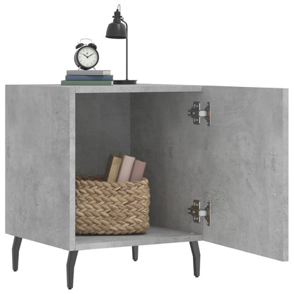 Comodini 2 pz Grigio Cemento 40x40x50 cm in Legno Multistrato - homemem39
