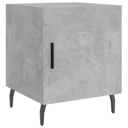 Comodini 2 pz Grigio Cemento 40x40x50 cm in Legno Multistrato - homemem39