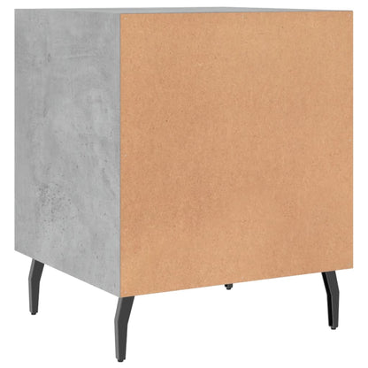 Comodini 2 pz Grigio Cemento 40x40x50 cm in Legno Multistrato - homemem39