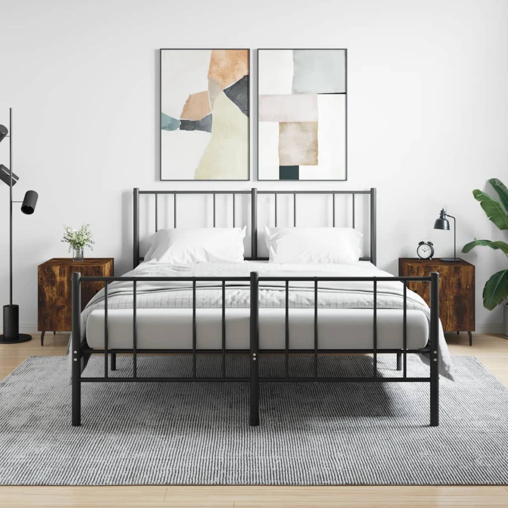 Comodini 2 pz Rovere Fumo 40x40x50 cm in Legno Multistrato - homemem39