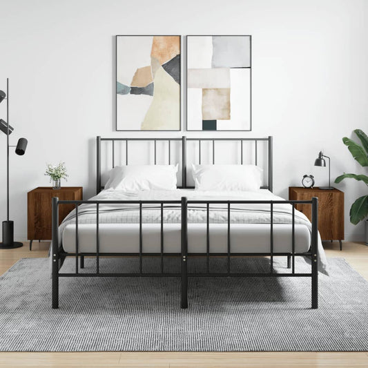 Comodini 2 pz Rovere Marrone 40x40x50 cm in Legno Multistrato - homemem39