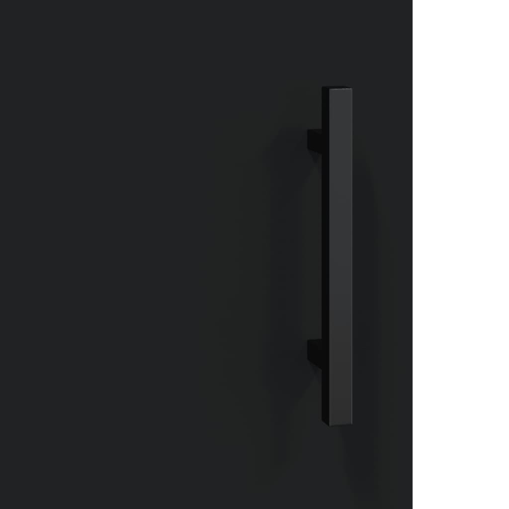 Comodini 2 pz Neri 40x40x50 cm in Legno Multistrato - homemem39