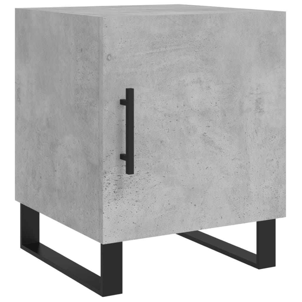 Comodini 2 pz Grigio Cemento 40x40x50 cm in Legno Multistrato - homemem39