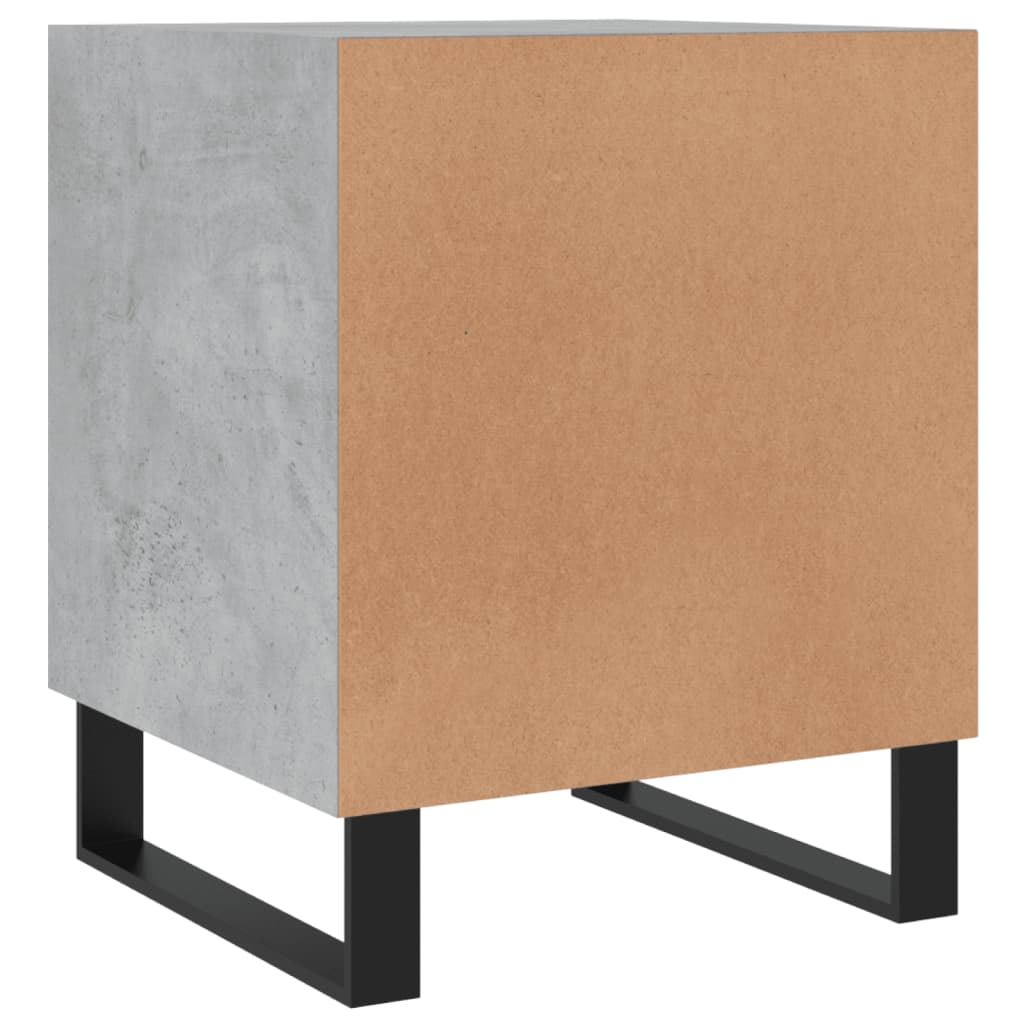 Comodini 2 pz Grigio Cemento 40x40x50 cm in Legno Multistrato - homemem39