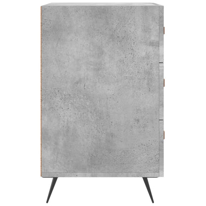 Comodino Grigio Cemento 40x40x66 cm in Legno Multistrato - homemem39