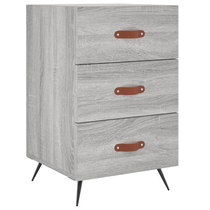 Comodino Grigio Sonoma 40x40x66 cm in Legno Multistrato - homemem39