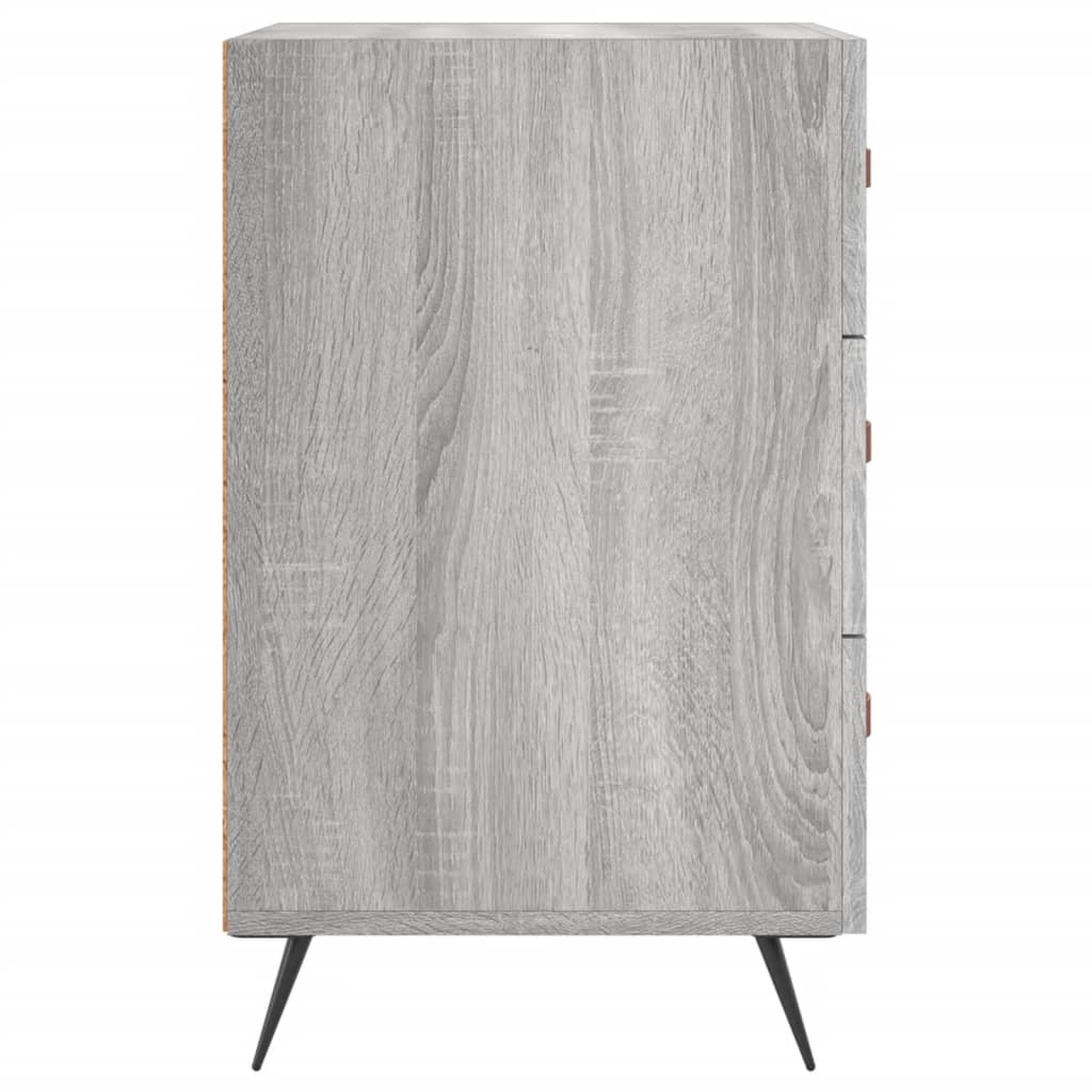 Comodino Grigio Sonoma 40x40x66 cm in Legno Multistrato - homemem39