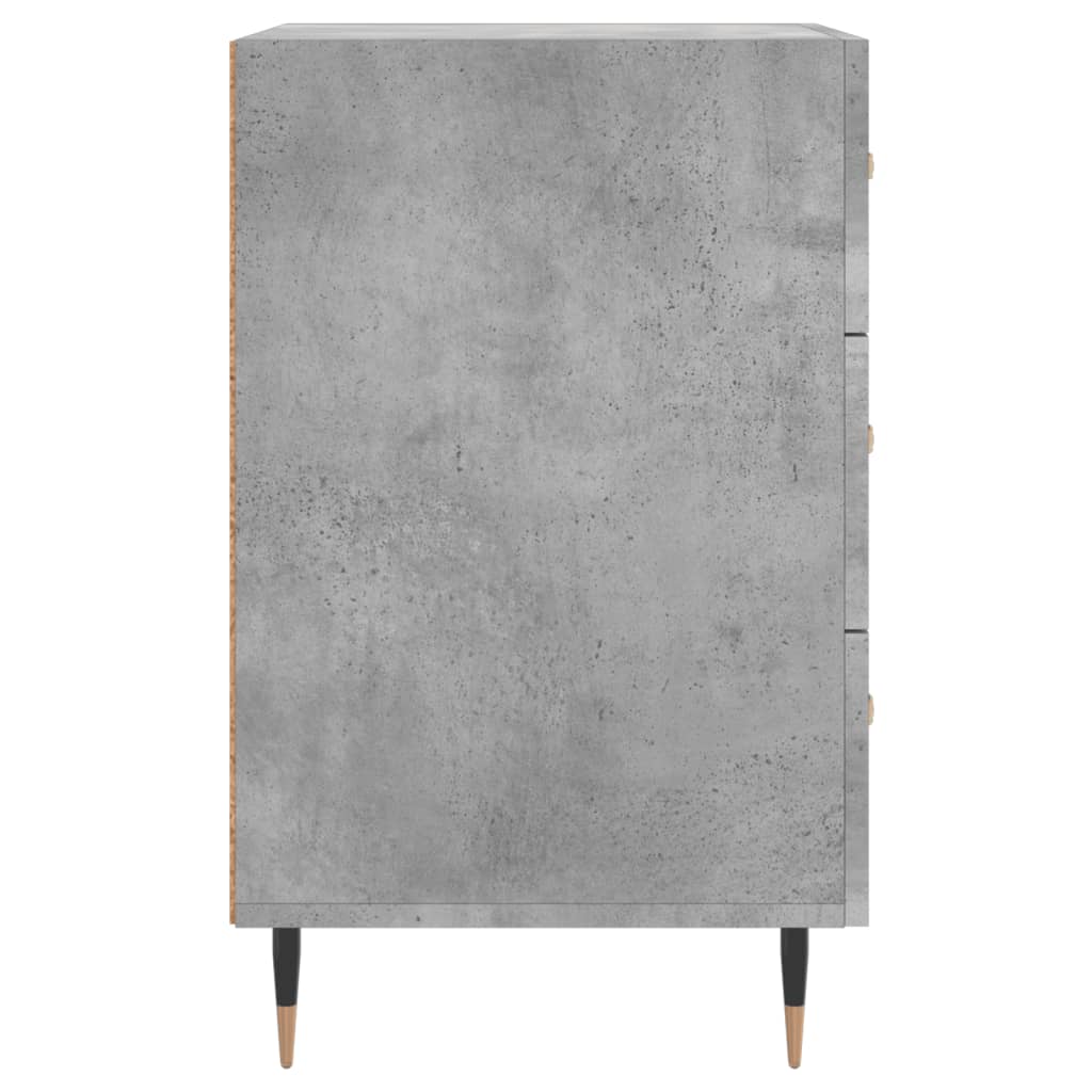Comodino Grigio Cemento 40x40x66 cm in Legno Multistrato - homemem39