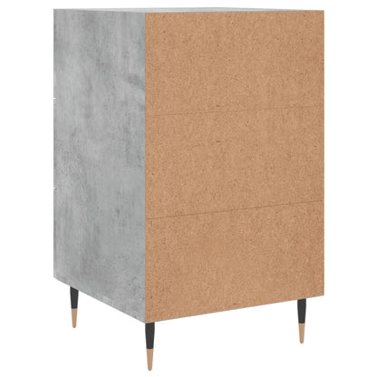 Comodino Grigio Cemento 40x40x66 cm in Legno Multistrato - homemem39