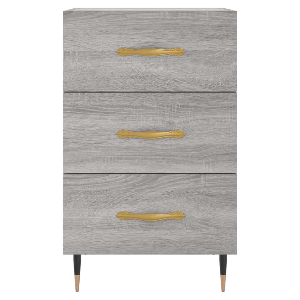 Comodino Grigio Sonoma 40x40x66 cm in Legno Multistrato - homemem39