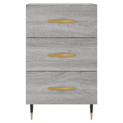 Comodino Grigio Sonoma 40x40x66 cm in Legno Multistrato - homemem39