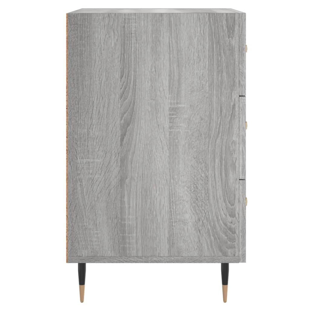 Comodino Grigio Sonoma 40x40x66 cm in Legno Multistrato - homemem39