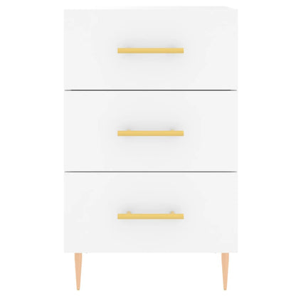 Comodino Bianco 40x40x66 cm in Legno Multistrato - homemem39