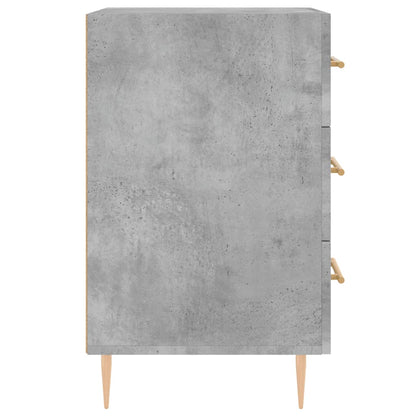 Comodino Grigio Cemento 40x40x66 cm in Legno Multistrato - homemem39