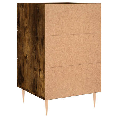 Comodino Rovere Fumo 40x40x66 cm in Legno Multistrato - homemem39