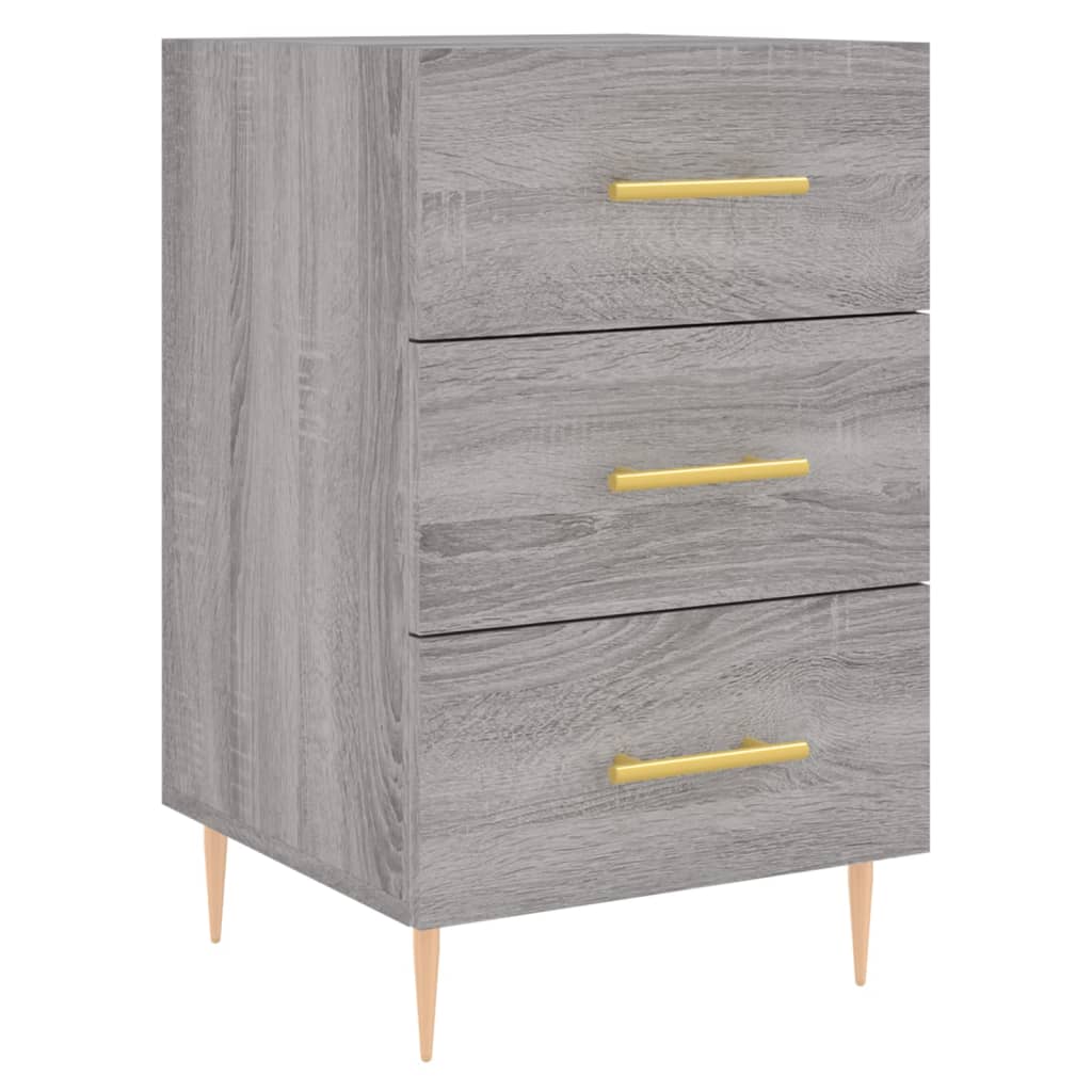 Comodino Grigio Sonoma 40x40x66 cm in Legno Multistrato - homemem39