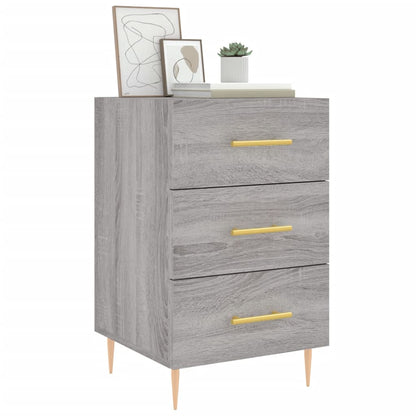 Comodino Grigio Sonoma 40x40x66 cm in Legno Multistrato - homemem39
