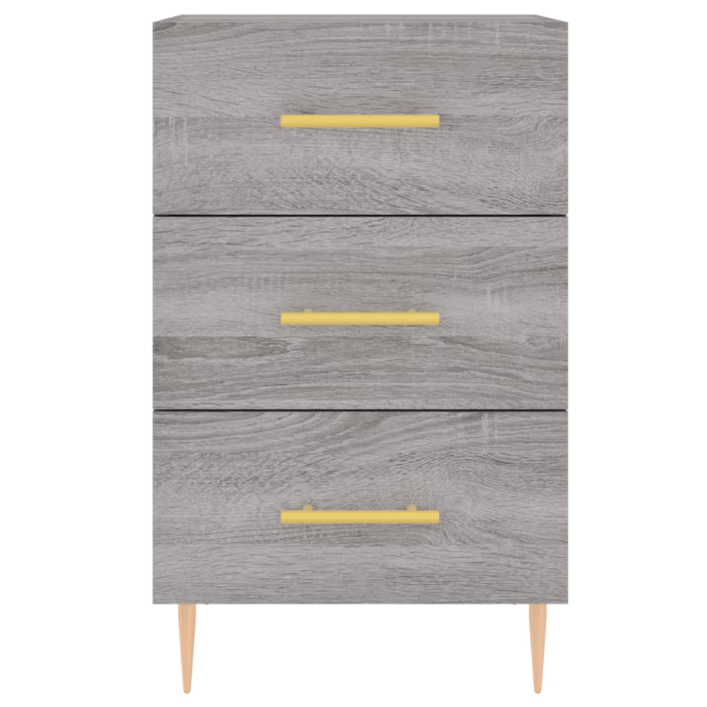 Comodino Grigio Sonoma 40x40x66 cm in Legno Multistrato - homemem39