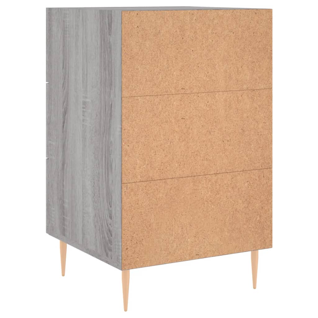 Comodino Grigio Sonoma 40x40x66 cm in Legno Multistrato - homemem39