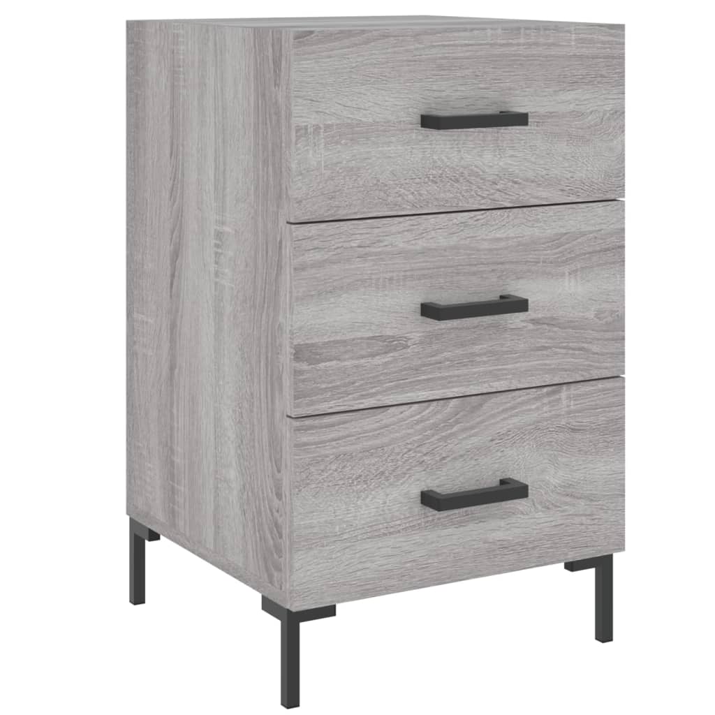 Comodino Grigio Sonoma 40x40x66 cm in Legno Multistrato - homemem39