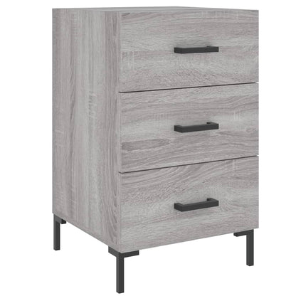 Comodino Grigio Sonoma 40x40x66 cm in Legno Multistrato - homemem39