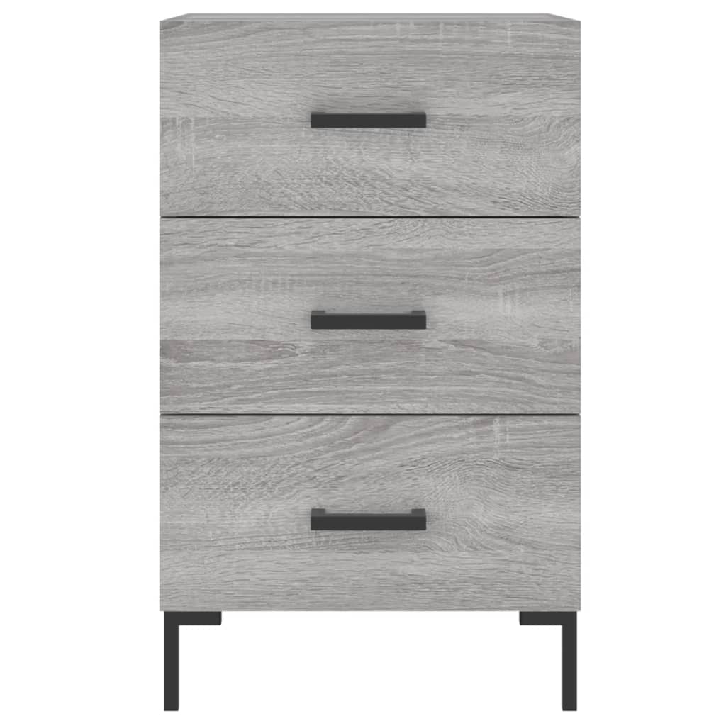 Comodino Grigio Sonoma 40x40x66 cm in Legno Multistrato - homemem39
