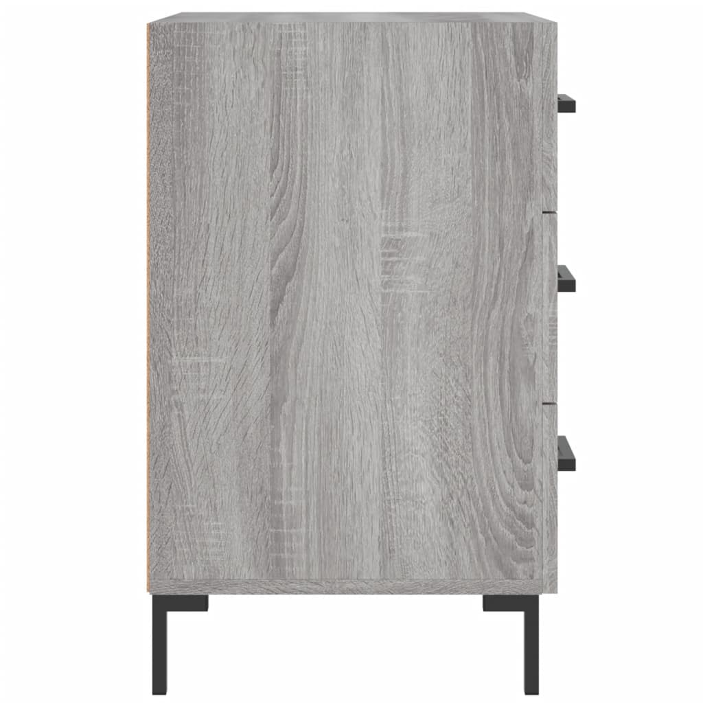 Comodino Grigio Sonoma 40x40x66 cm in Legno Multistrato - homemem39