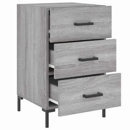Comodino Grigio Sonoma 40x40x66 cm in Legno Multistrato - homemem39