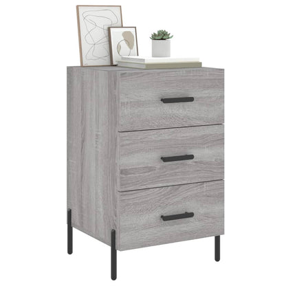 Comodino Grigio Sonoma 40x40x66 cm in Legno Multistrato - homemem39
