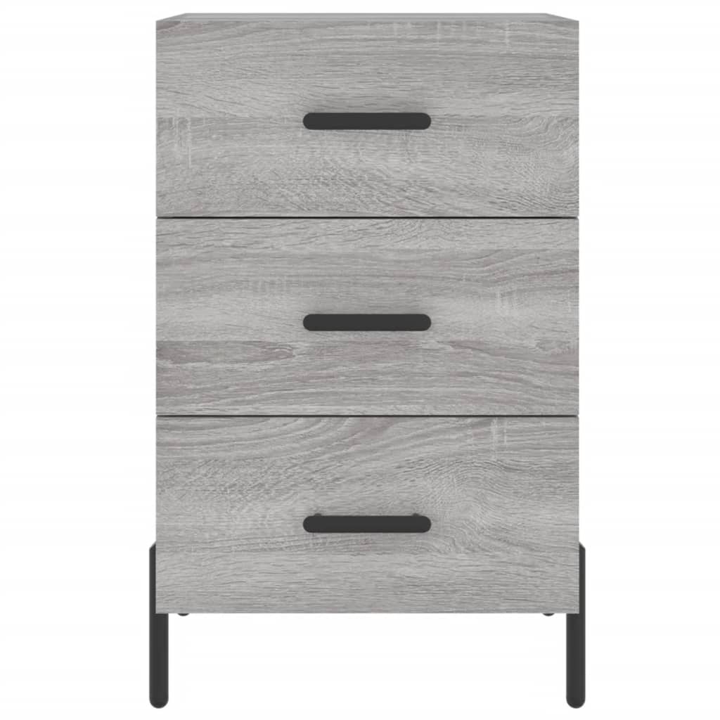 Comodino Grigio Sonoma 40x40x66 cm in Legno Multistrato - homemem39