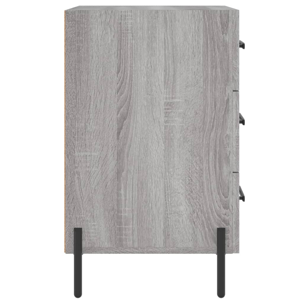 Comodino Grigio Sonoma 40x40x66 cm in Legno Multistrato - homemem39