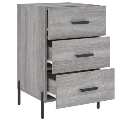 Comodino Grigio Sonoma 40x40x66 cm in Legno Multistrato - homemem39