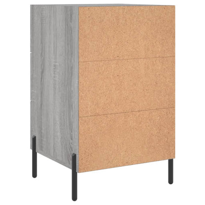 Comodino Grigio Sonoma 40x40x66 cm in Legno Multistrato - homemem39