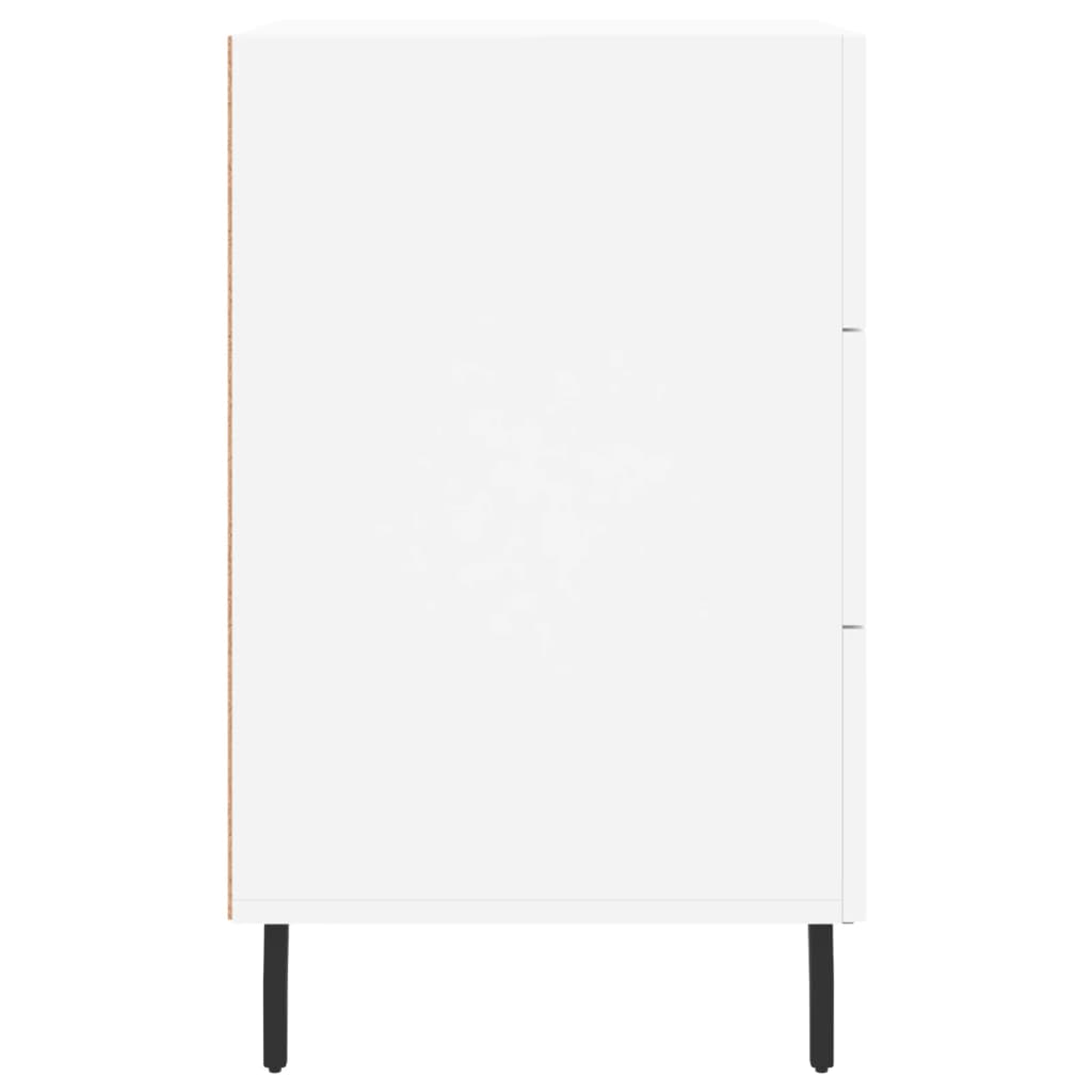 Comodino Bianco 40x40x66 cm in Legno Multistrato - homemem39