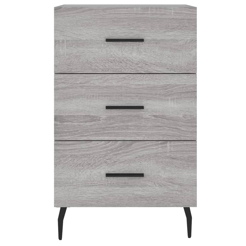 Comodino Grigio Sonoma 40x40x66 cm in Legno Multistrato - homemem39