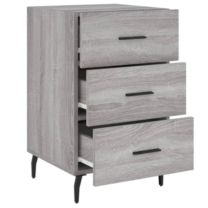 Comodino Grigio Sonoma 40x40x66 cm in Legno Multistrato - homemem39