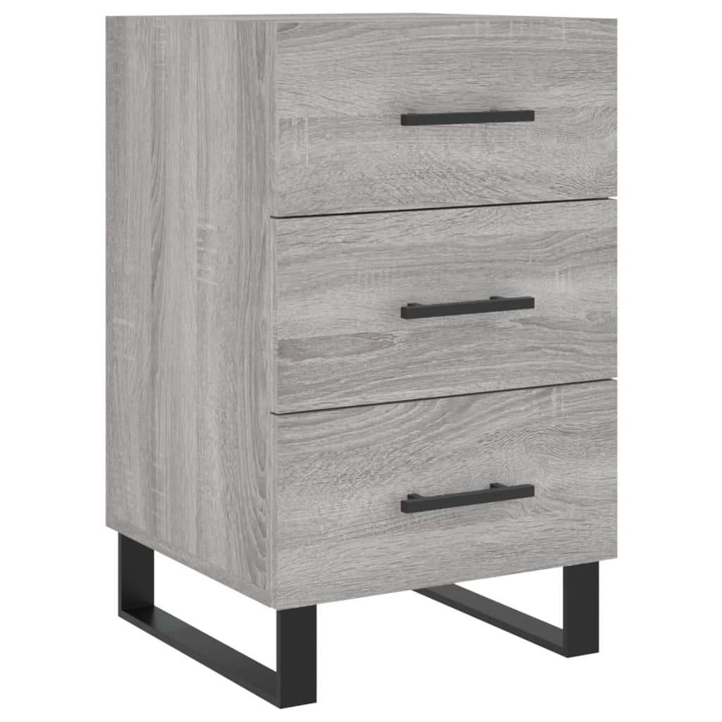 Comodino Grigio Sonoma 40x40x66 cm in Legno Multistrato - homemem39
